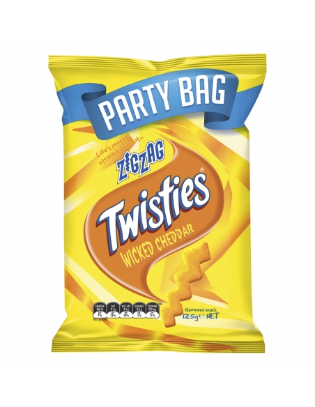 Twists Zigzag Wicked Cheddar 125G