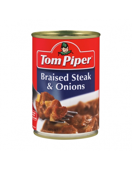 Tom Piper Beef Braised Steak & Onions 400g x 1