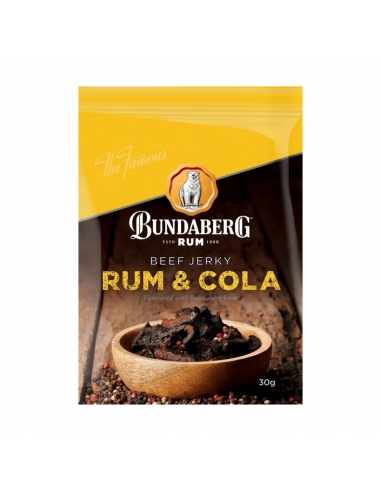 Bundaberg Rum Beef Jidky Rum y Cola 30G x 10