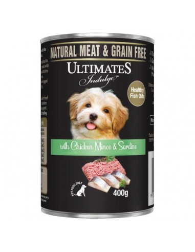 Ultimates Chicken Mince & Sardines Dog Food 400gm x 12