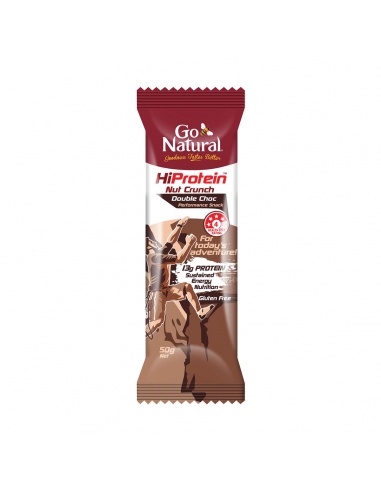 Ga natuurlijke hallo eiwit dubbele chocolade 50g x 16