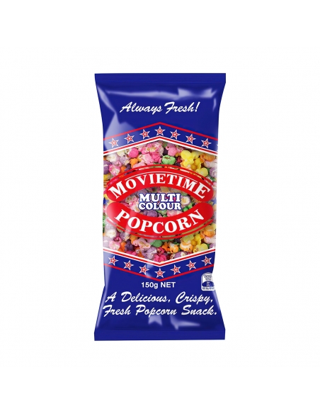 movieieme multi color popcorn 150g x 9