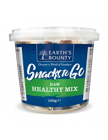 Earth's Bounty Snacks To Go Raw Healthy Mix 130g x 12