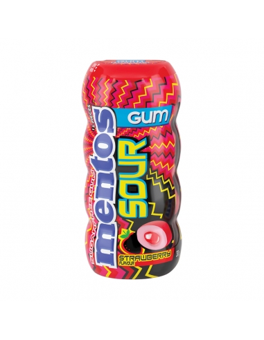 Mentos aigre gomme bouteille de fraise 30g x 10