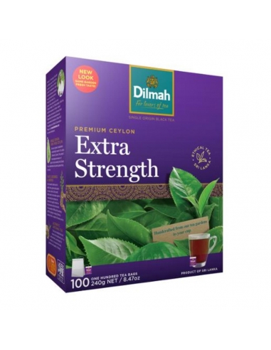 Dilmah Premium Extra Fuerza Bolsas de taza de té 100 Pack