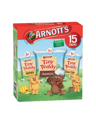 La piccola varietà di teddy di Arnott 15 Pack 375G