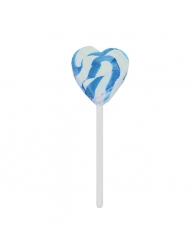 Lolliland Swirly Heart Lollipop Blue 12g x 24