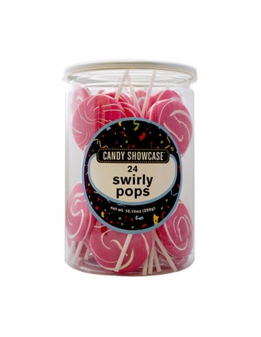 Swirly Lollipop rood en wit 12G x 24