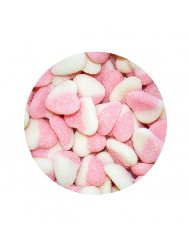Lolliland kwaśne serce różowy niebieski biały 200 sztuk 1 kg