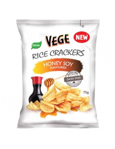 Ajitas Honey Vege Rice Crackers 75 gm x 5