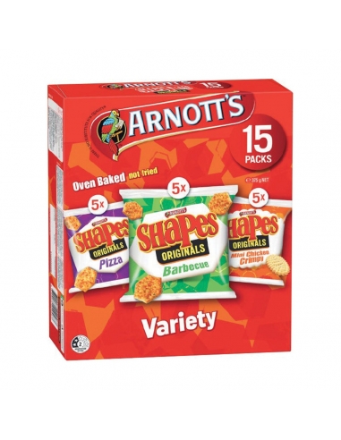 Arnotts Shapes Multipack 375g 15 Pack x 1