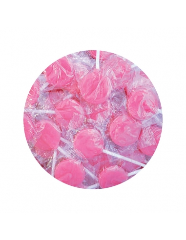 Lolliland Pink Flat Pops Bag 125 Pieces 1kg x 1