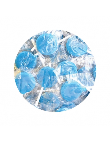 Lolliland Blue Flat Pops Bag 125 Pieces 1kg x 1