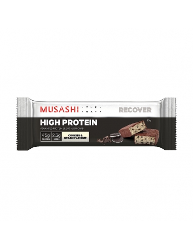 Musashi alta proteína cocinero bajo en carbohidratos y crema 90g x 12