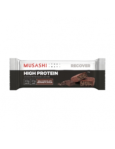 Musashi High Protein Chocolate Brownie 90g x 12
