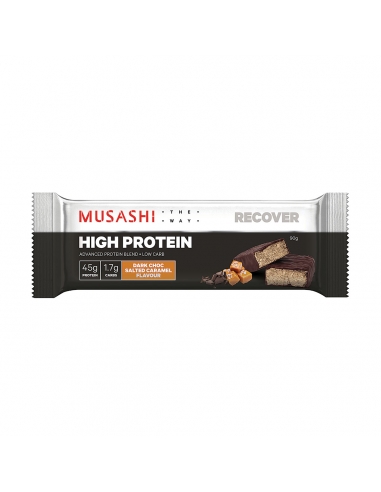 Musashi High Protein Salted Caramel 90G x 12