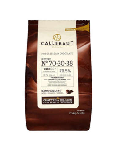 Callebaut Chocolate Dark Callets 70% 2.5 Kg x 1