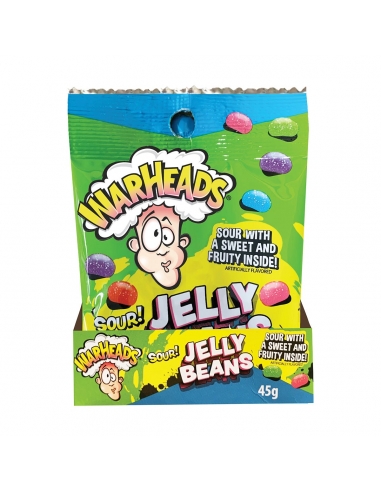 Warhead Sour Jelly Bean 45G x 12