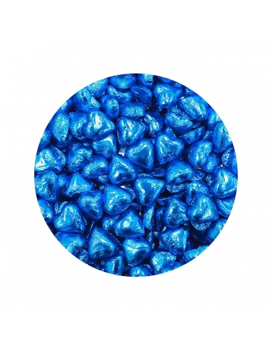 Lolliland Chocolate Hearts Royal Blue 120 Pieces 1kg x 1