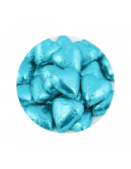Lolliland Coeurs de chocolat Tiffany Aqua 120 pièces 1kg
