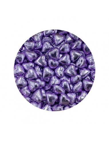 Lolliland Chocolate Hearts Lilac Lavender 120 piezas 1 kg