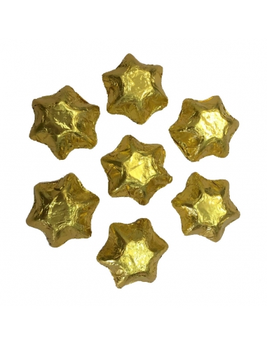Lolliland Chocolate Stars Gold Foil 120 Pieces 1kg x 1