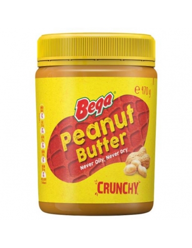 Bega Crunchy Peanut Butter 470gm x 6