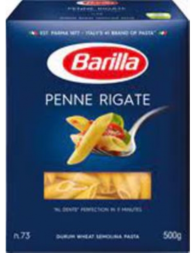 Barilla Pasta Penne Rigate 500 Gr x 1