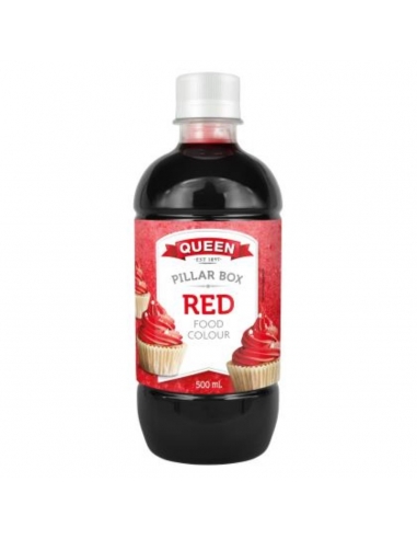 Botella de pilar para colorear queen roja 500 ml