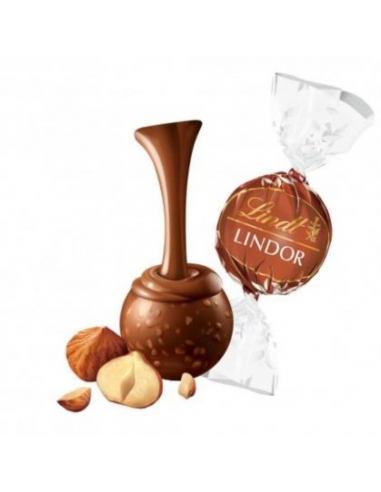Lindt Chocolate Lindor Hazelnut Cater Pack 800 Pack Cartón