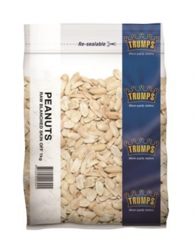 Trumps Peanuts Bianched Raw 1 kg pacchetto