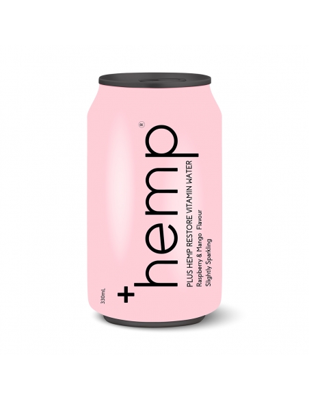 Hennep herstel vitamine water frambozen en mango 330 ml x 12