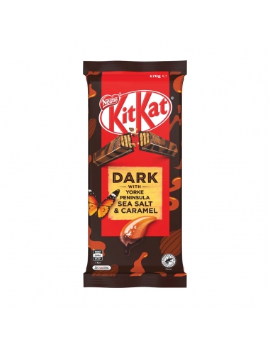 Kit Kat dunkle Schokoladen -Meersalz und Karamellblock x 12