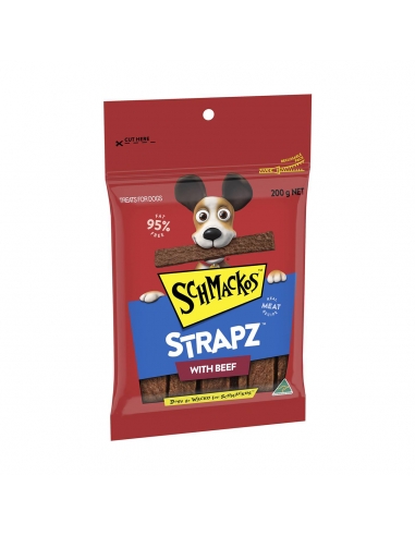 Schmackos Strapz Beef 200g x 1