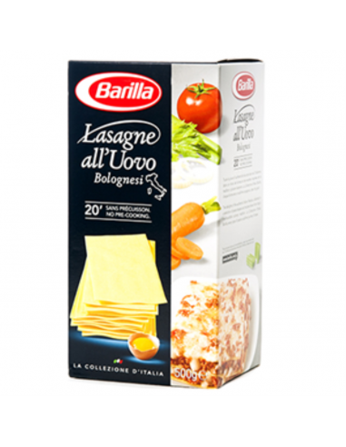 Feuilles lasagnes de pâtes Barilla No 199 500 GR Paquet