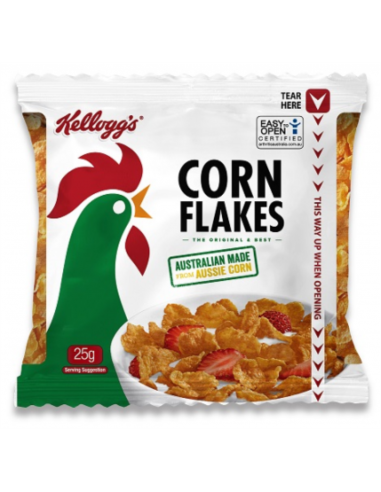 Kelloggs Cornflakes Sachets 30 x 25gr Carton