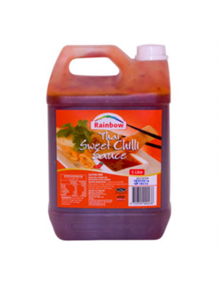 Salsa arcoiris dulce chile thai 5 lt botella