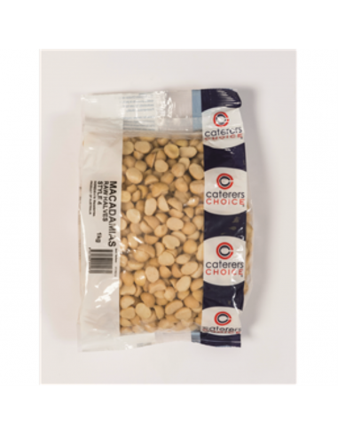 Cateraars keuze macadamia noten helften nr. 4 rauw 1 kg pakket
