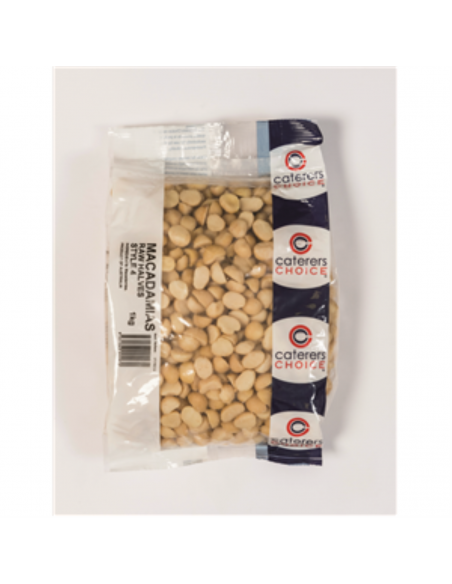 Caterers Choice Macadamia Nuts Halves No 4 Raw 1 Kg x 1