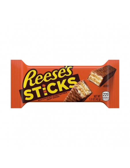 Reese's Sticks Milchschokolade Erdnussbutter und knusprige Wafer 42 g x 20