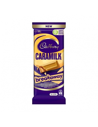 Cadbury lácteo de leche caramilk bloque de ruptura 180g x 13