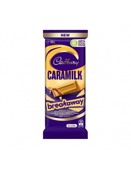 Cadbury Dairy Milk Caramilk Bloc de rupture 180g x 13