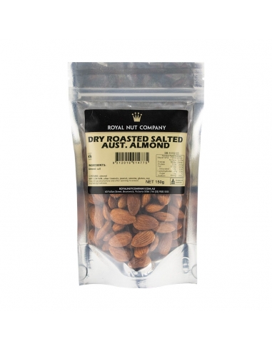 Royal Nuts Company trocken geröstete gesalzene Mandeln 150 g