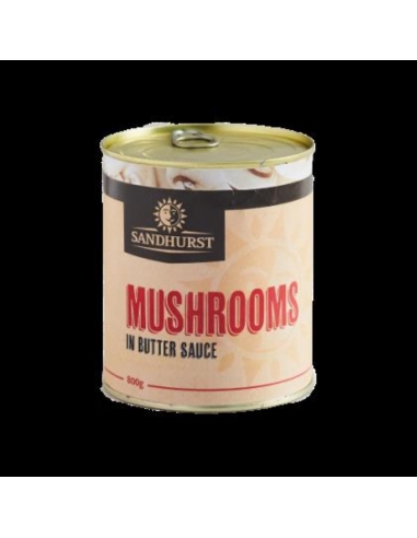 Les champignons d'Amico tranchés dans la sauce au beurre 800 gr can