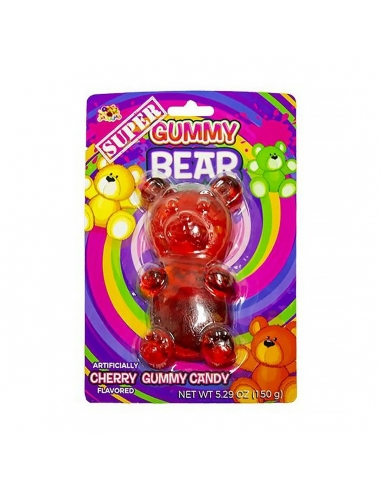 Super Gummy Bear Cherry Flaged 150g x 12