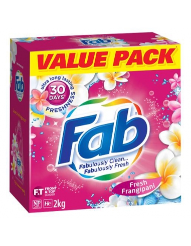 Fab Frangipani Laundry Detergent Powder 2kg x 1