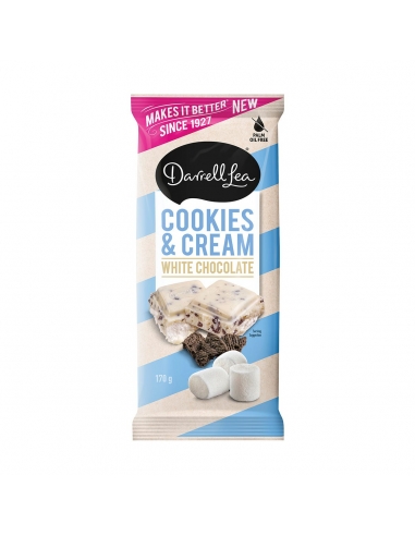 Darrell Lea Cookies and Cream White Chocolate 170g x 13