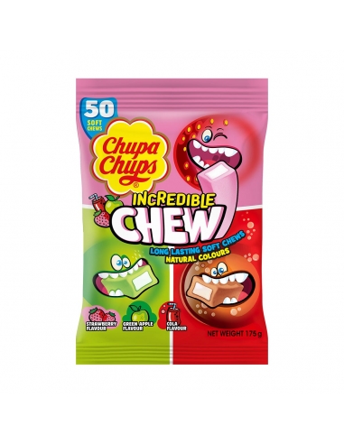 chupa chups令人难以置信的咀嚼3口味袋175g x 12