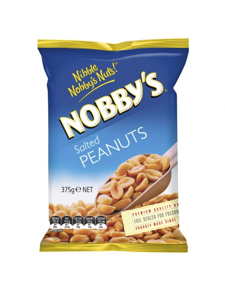 Nobbys gesalzene Erdnüsse 375G x 12