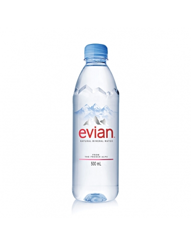 Evian Agua mineral 500 ml x 24